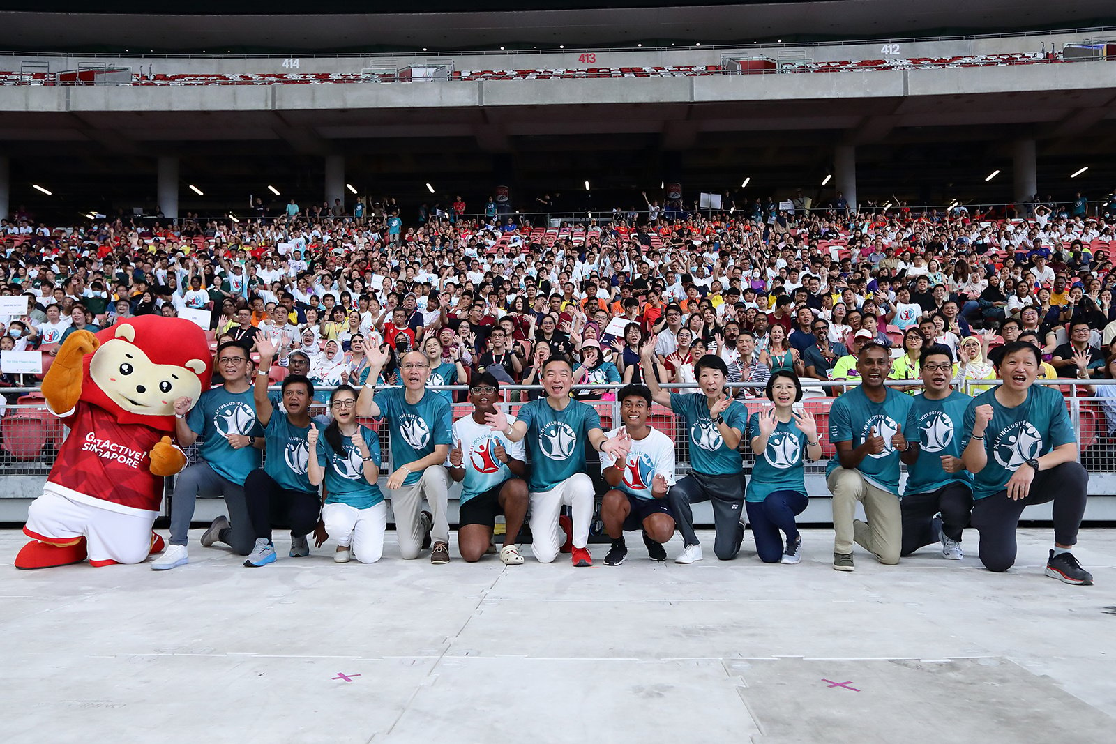 Group photo at Play Inclusive 2024 Opening Ceremony